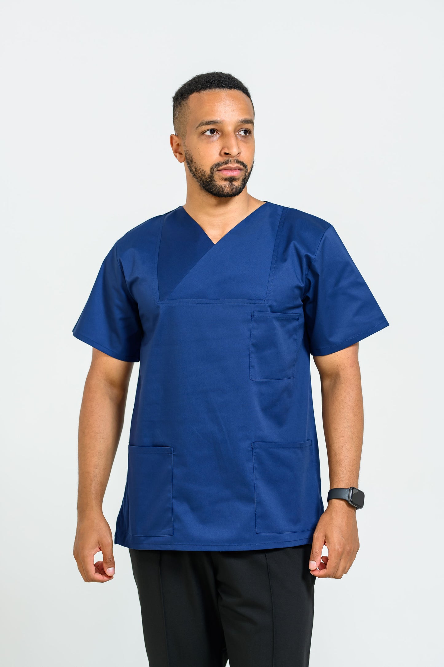 Bluza Medicala Vico Barbati - Navy - vedere frontala - Akitex